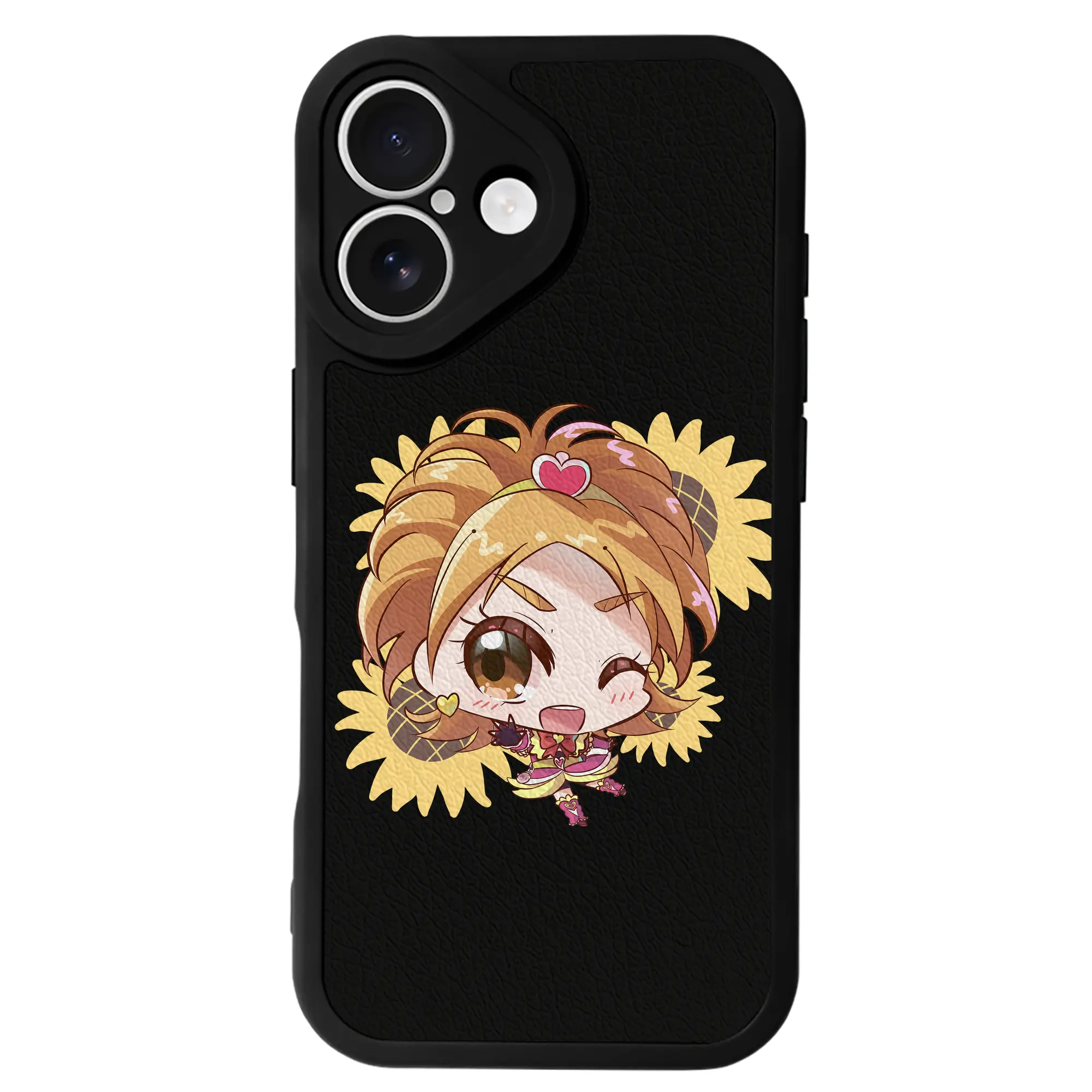 プリキュア グッズ,美墨なぎさ - IPhone 16シリーズ対応 ・ シリコンスマホケース ・ レザー調 ・ 高精度フィット ・ 耐衝撃 ・ ワイヤレス充電対応 ・ 精密カット